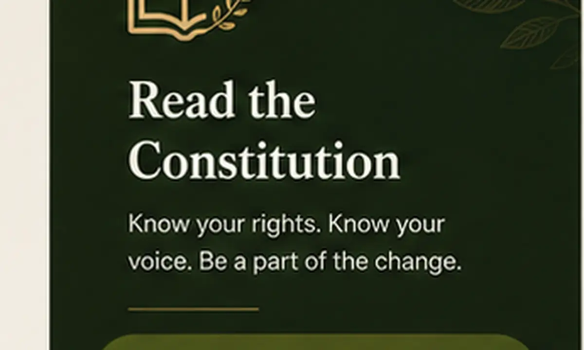 Constitution and governance document concept for Khuda Ki Basti