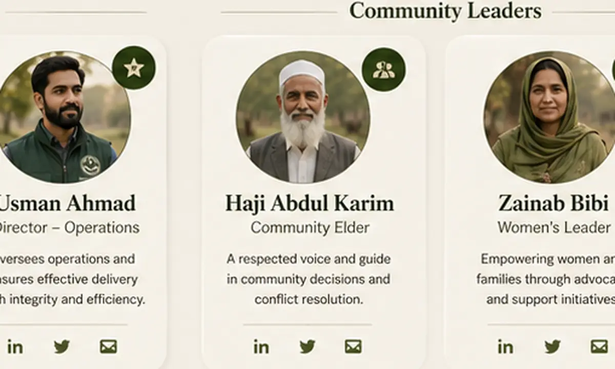 Leadership and community governance structure concept
