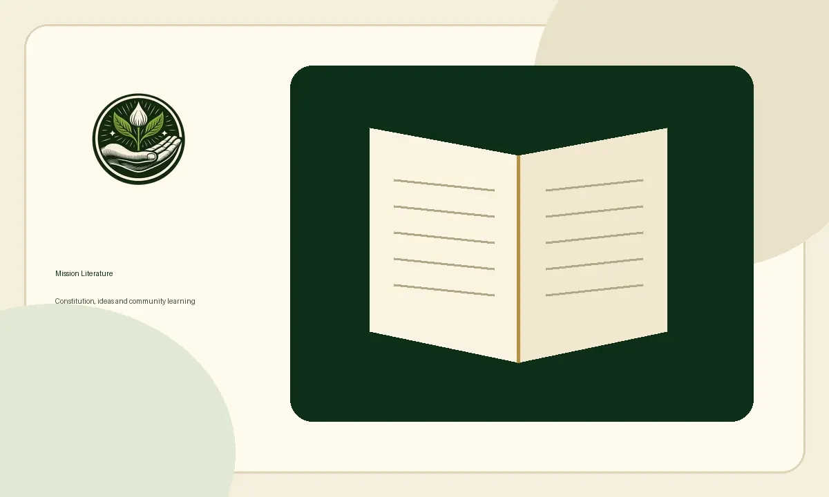 Khuda Ki Basti constitution and mission literature book concept